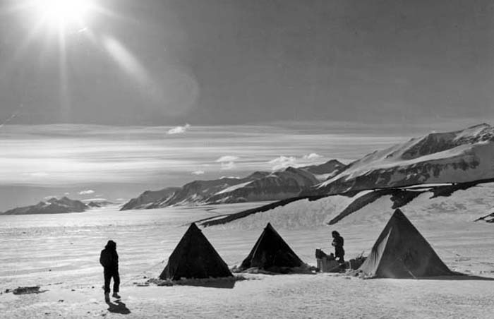 Our camp on the Lady Newnes Ice Shelf